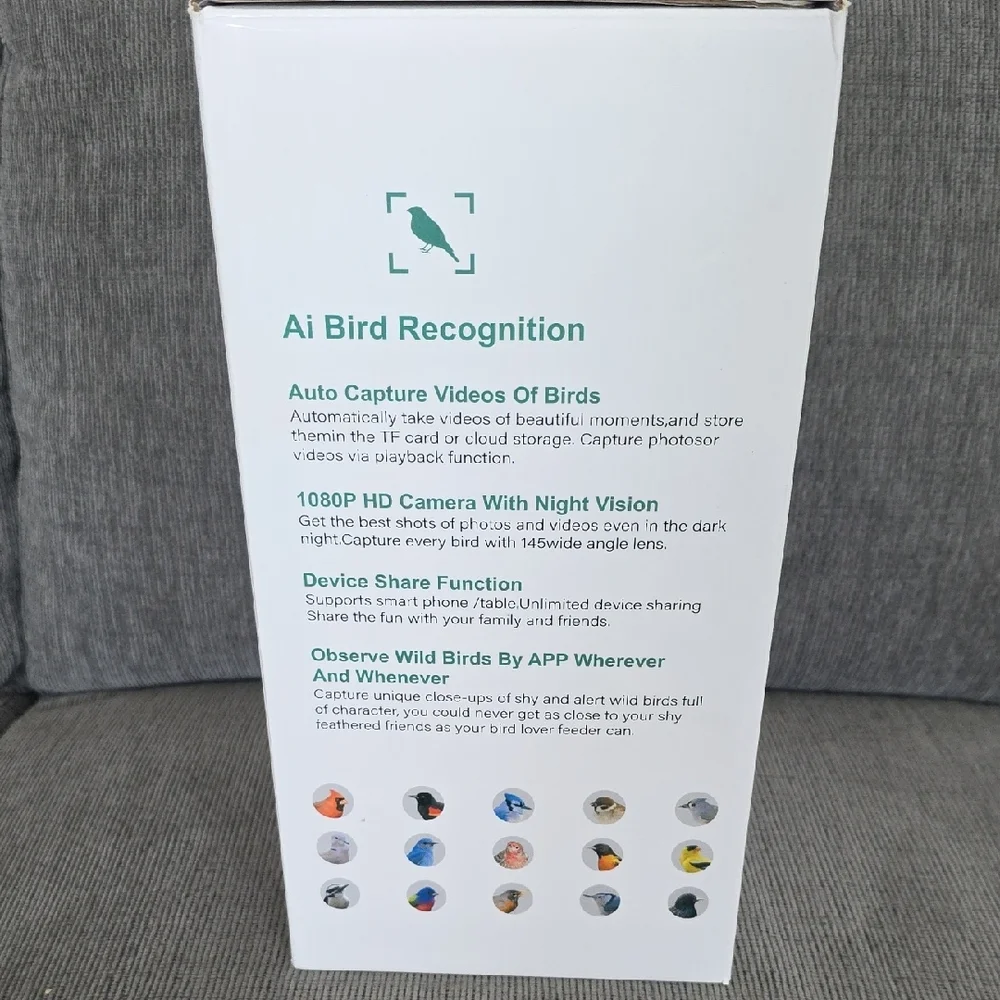 Smart Bird Feeder Camera - Blue,‎ New In Box